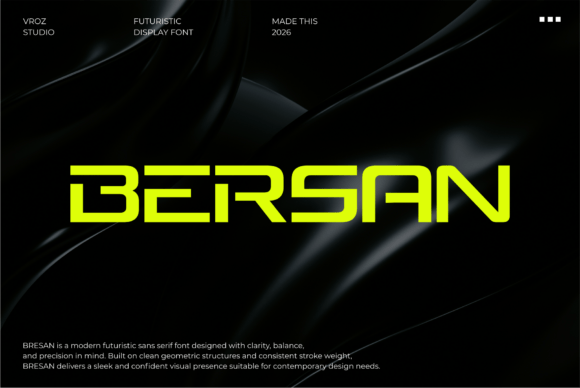 Bersan: The Futuristic Font for Modern Design