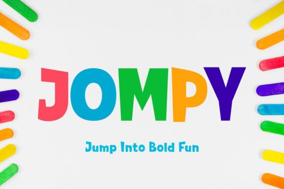 Jompy: The Fun Display Font for Bold Branding