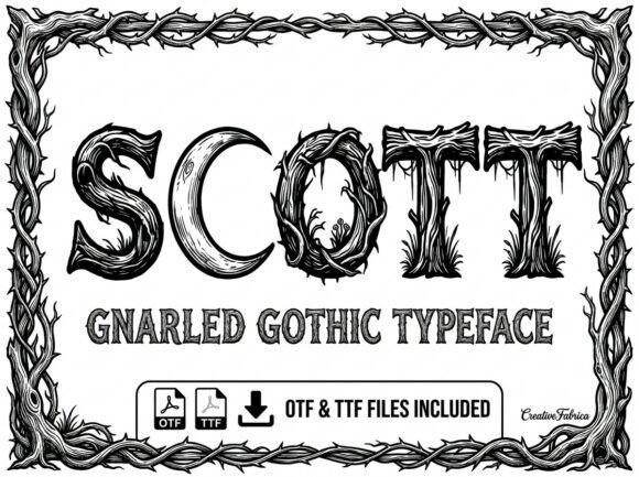 Scott: Elevate Your Brand with a Stunning Decorative Display Font