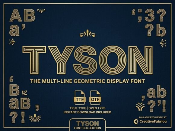 Tyson: The Decorative Font for High-Impact Designs